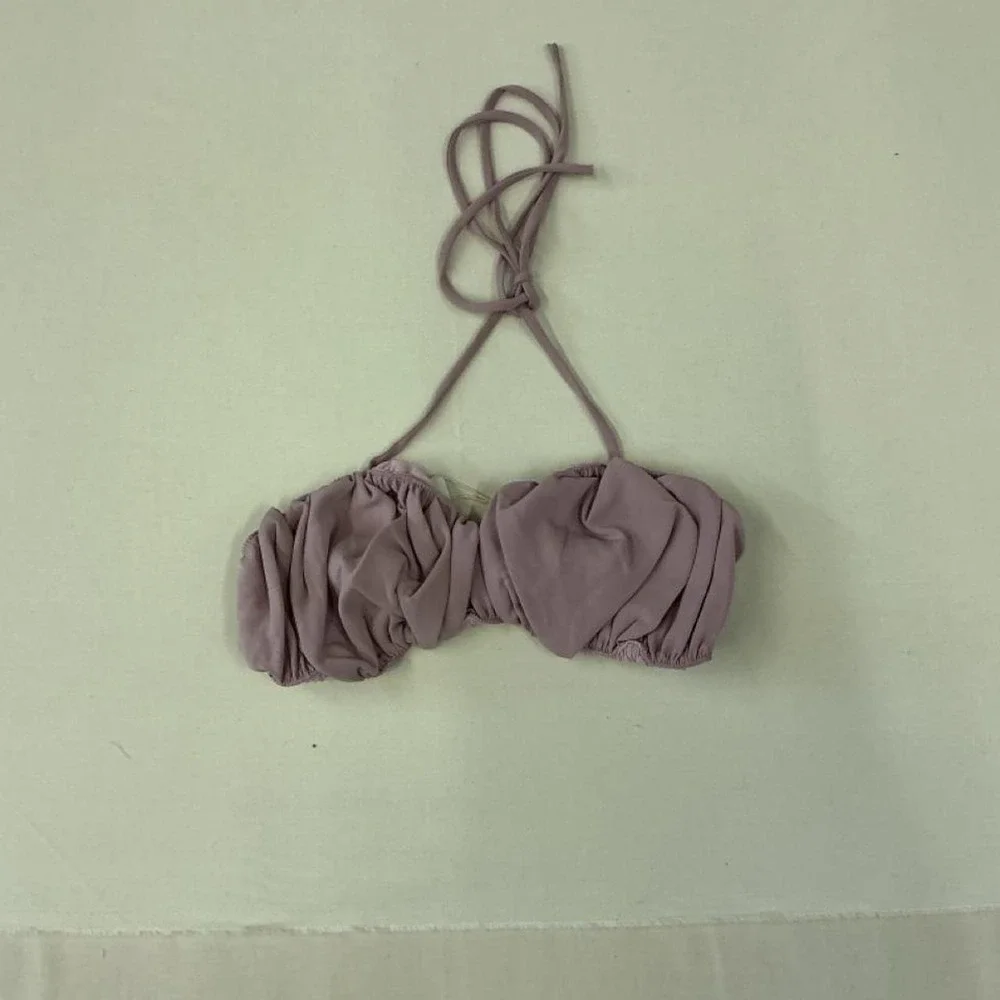 O.Vianca‎ mauve ruched bandeau top